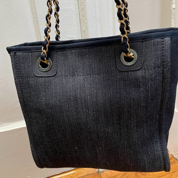Chanel Deauville Canvas Small Tote - Picture 3 of 5